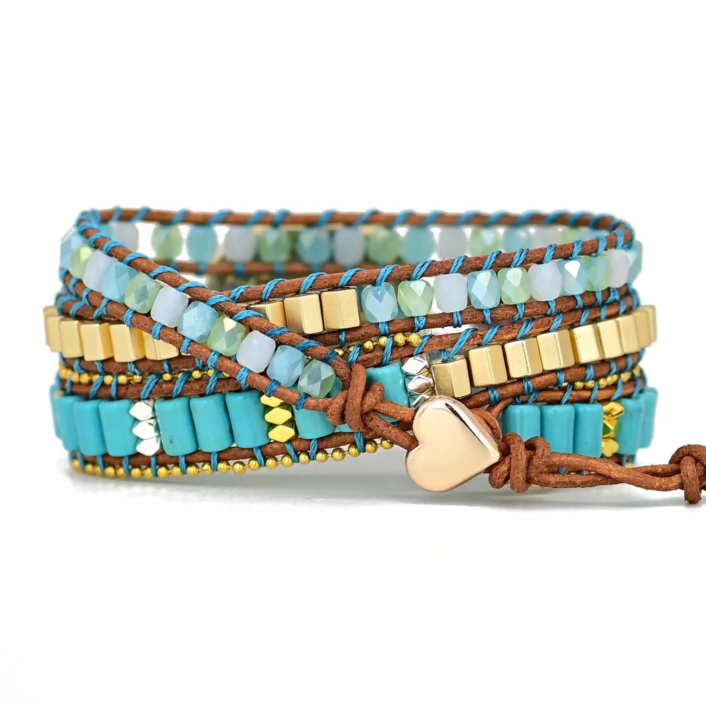 Bohemian Turquoise Bracelet - Unique Gift Idea