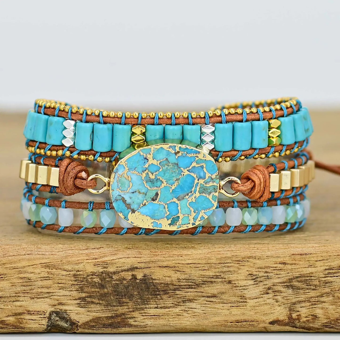 Bohemian Turquoise Bracelet - Unique Gift Idea