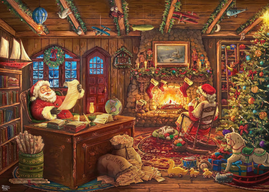 Jigsaw Puzzles for Adults 1000 Piece The Christmas Home 27.56 x 19.69 Inch Puzzles for Adults Educational Challenge Toy Christmas Puzzles 1000 Pieces for Adults