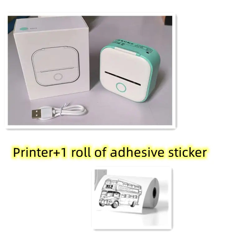 Portable Mini Thermal Label Printer- Home Photo Printer - Bluetooth-compatible Mini Label Printer Price Tag