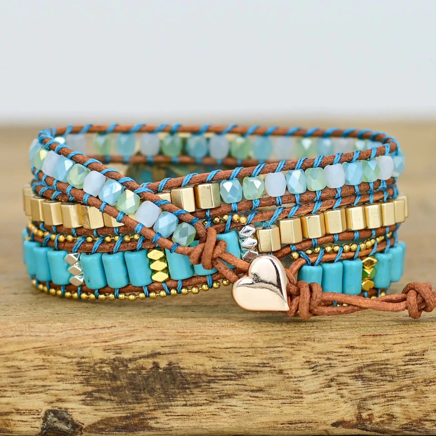 Bohemian Turquoise Bracelet - Unique Gift Idea