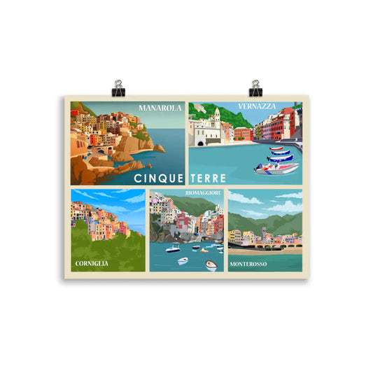 Cinque Terre Italy 5 Lands No2 Poster