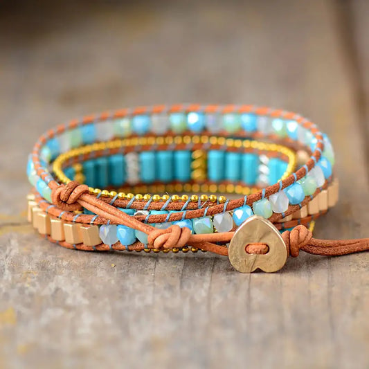 Bohemian Turquoise Bracelet - Unique Gift Idea